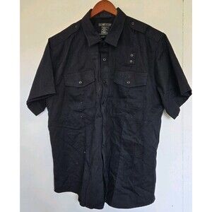 5.11 Tactical Shirt Mens 2XL Black B Class PDU Short Sleeve 71177 Work Casual